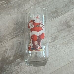 Santa Clause Coke collectible glass